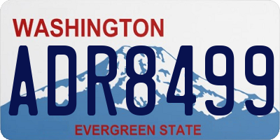 WA license plate ADR8499