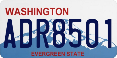 WA license plate ADR8501