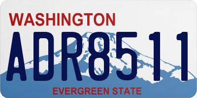 WA license plate ADR8511