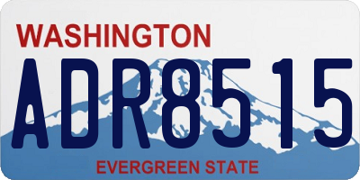 WA license plate ADR8515
