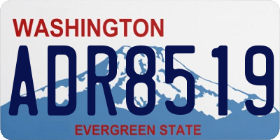 WA license plate ADR8519