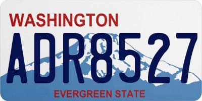 WA license plate ADR8527