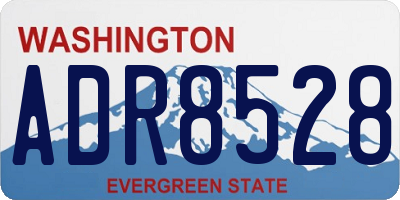 WA license plate ADR8528