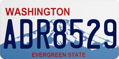 WA license plate ADR8529