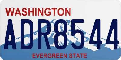 WA license plate ADR8544