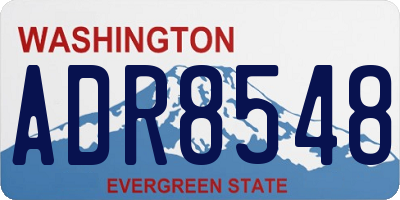 WA license plate ADR8548
