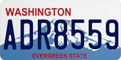 WA license plate ADR8559