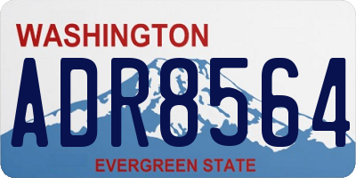 WA license plate ADR8564