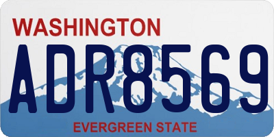 WA license plate ADR8569