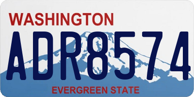 WA license plate ADR8574
