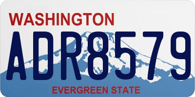 WA license plate ADR8579