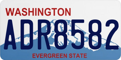 WA license plate ADR8582