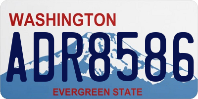 WA license plate ADR8586