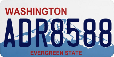 WA license plate ADR8588