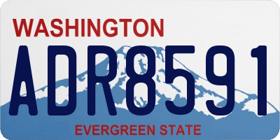 WA license plate ADR8591