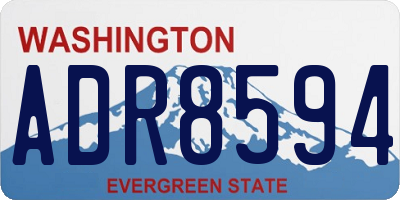 WA license plate ADR8594