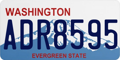 WA license plate ADR8595
