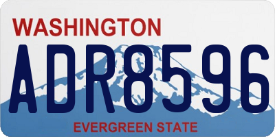 WA license plate ADR8596