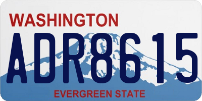 WA license plate ADR8615