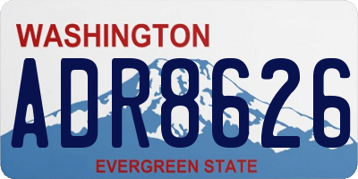 WA license plate ADR8626