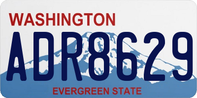 WA license plate ADR8629