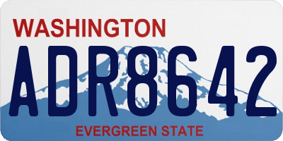 WA license plate ADR8642