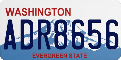 WA license plate ADR8656