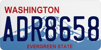 WA license plate ADR8658