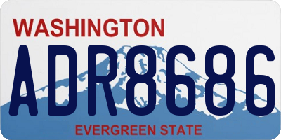 WA license plate ADR8686