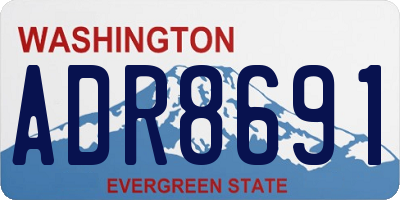 WA license plate ADR8691