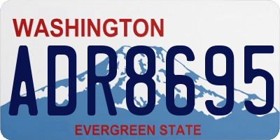 WA license plate ADR8695