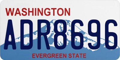 WA license plate ADR8696