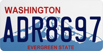 WA license plate ADR8697