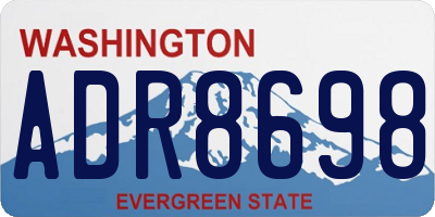 WA license plate ADR8698