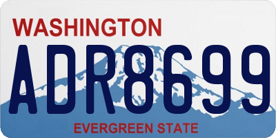 WA license plate ADR8699