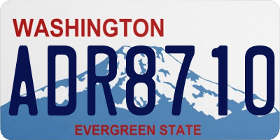 WA license plate ADR8710