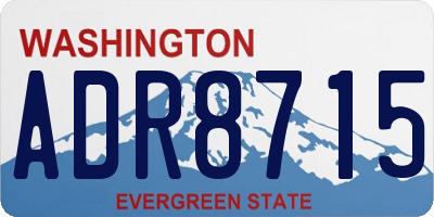WA license plate ADR8715