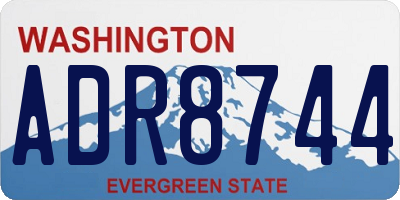 WA license plate ADR8744