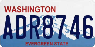 WA license plate ADR8746