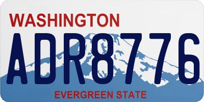 WA license plate ADR8776