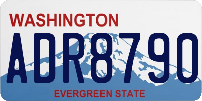 WA license plate ADR8790