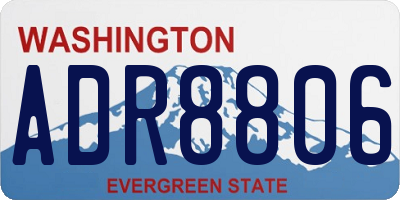 WA license plate ADR8806