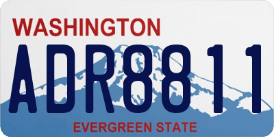 WA license plate ADR8811