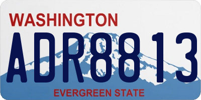 WA license plate ADR8813