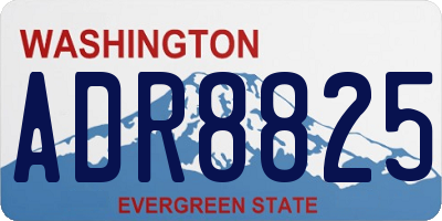 WA license plate ADR8825