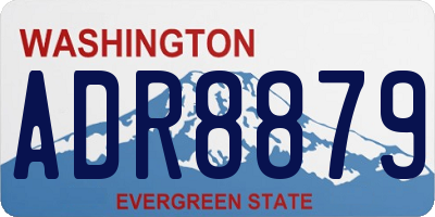 WA license plate ADR8879