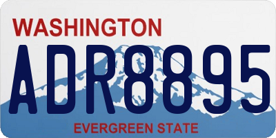 WA license plate ADR8895