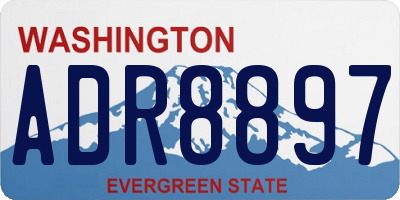 WA license plate ADR8897