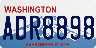 WA license plate ADR8898