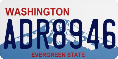 WA license plate ADR8946